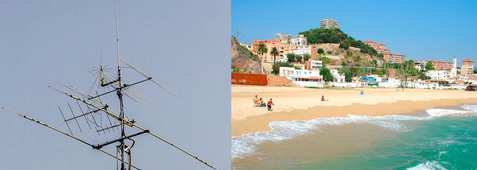 Un antenista en Montgat